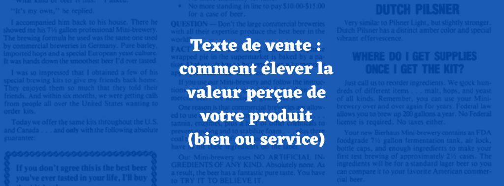 texte de vente