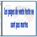 page de vente texte