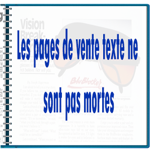 page de vente texte