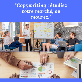 copywriting, étude du marché