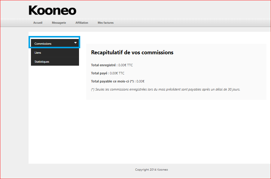 Programme d'affiliation copywriting,
les commissions