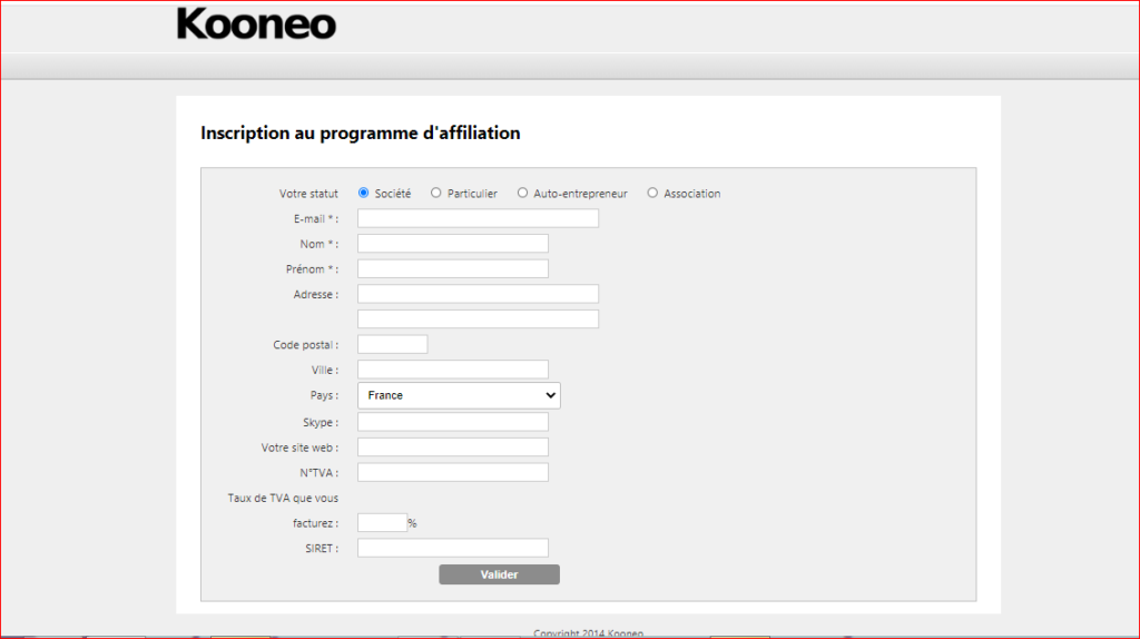 programme d'affiliation copywriting
comment s’inscrire?