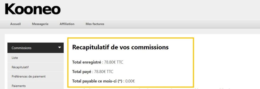 Programme d'affiliation copywriting: les commission