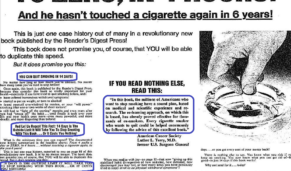 Texte de vente: les promesse un peu partout dans la lettre de vente