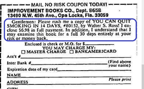 texte de vente: une garantie de satisfaction